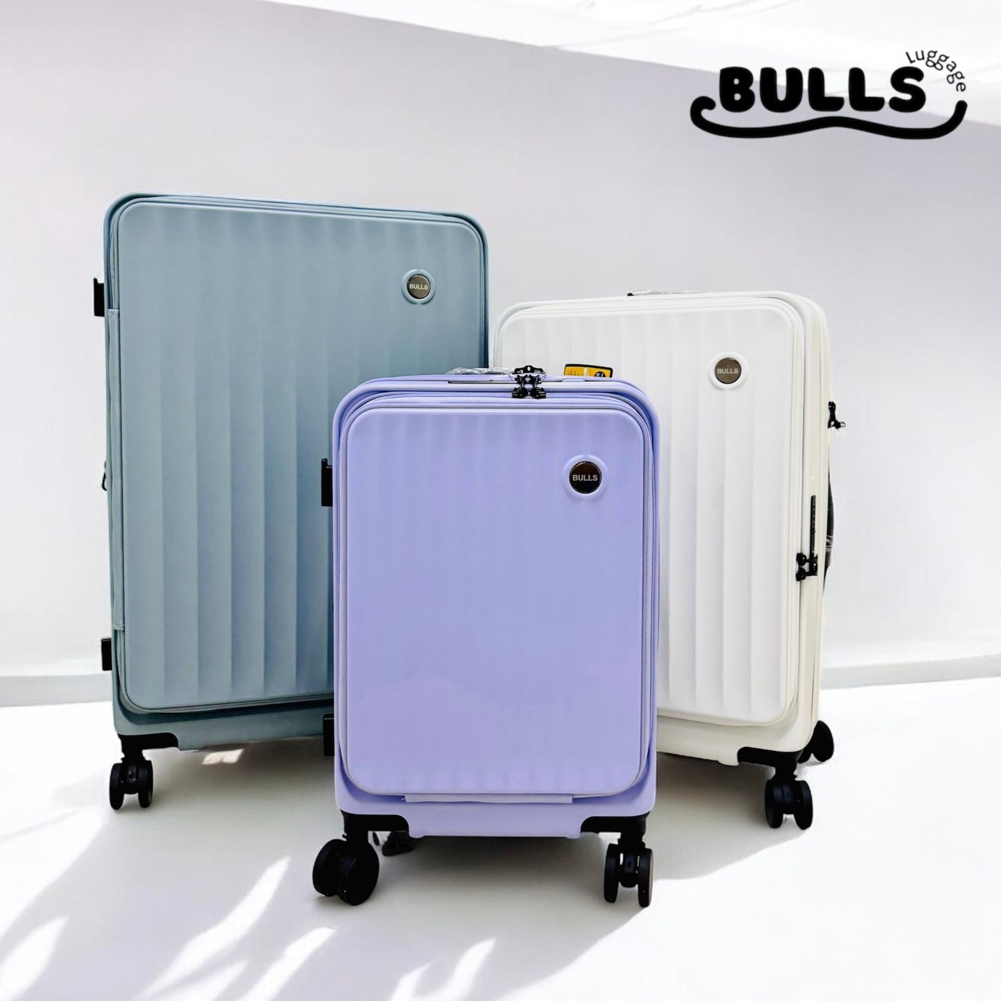 Bulls 2007 100%PC前開+中開可擴充超輕行李箱