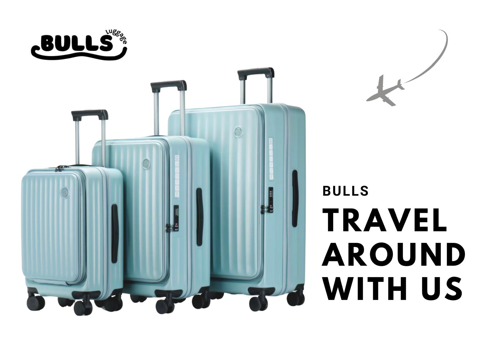 Bulls 2007 100%PC前開+中開可擴充超輕行李箱