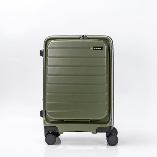 JOURNRY J09 前開行李箱 20INCH CABIN SIZE MILITARY GREEN