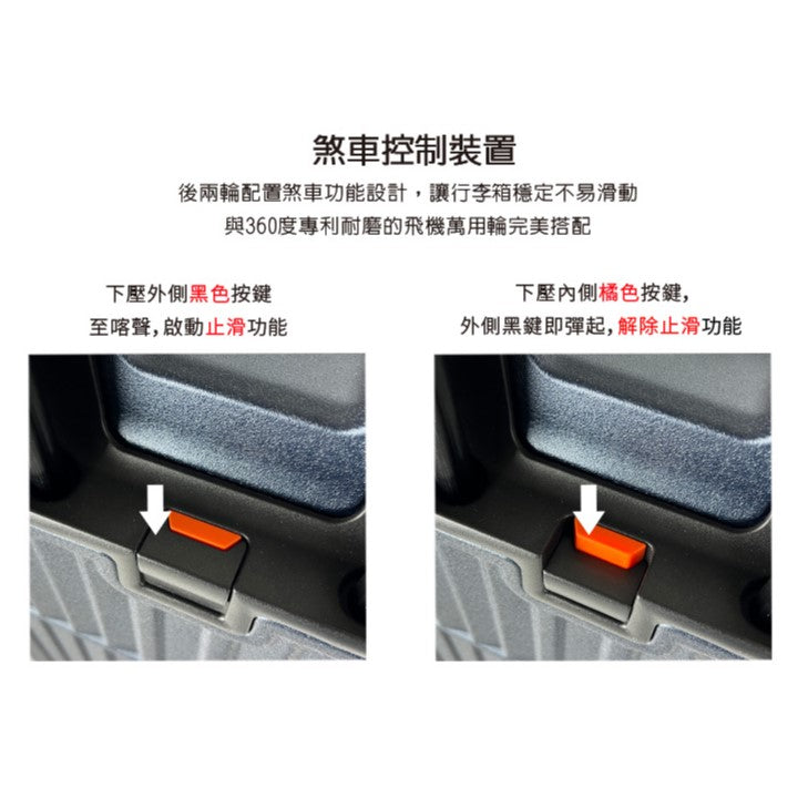 DEPATURE The Boost with Brakes M 《煞車款 異形鋁框箱》異形箱-27吋